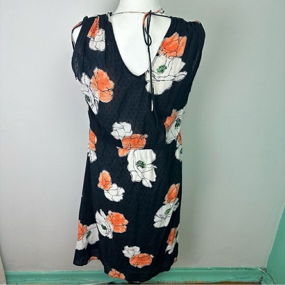 Noa Noa Floral Textured Tie Waist Dress Small - Picture 4 of 10